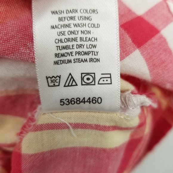 Woman Within Plaid Women's Short Sleeved Button Down Shirt Size Large - Picture 10 of 12